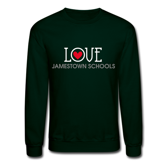 JS Crewneck LOVE Sweatshirt - forest green