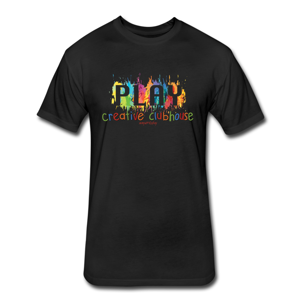 Clubhouse Adult Fitted Cotton/Poly T-Shirt by Next Level - black