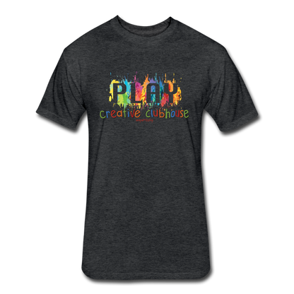 Clubhouse Adult Fitted Cotton/Poly T-Shirt by Next Level - heather black