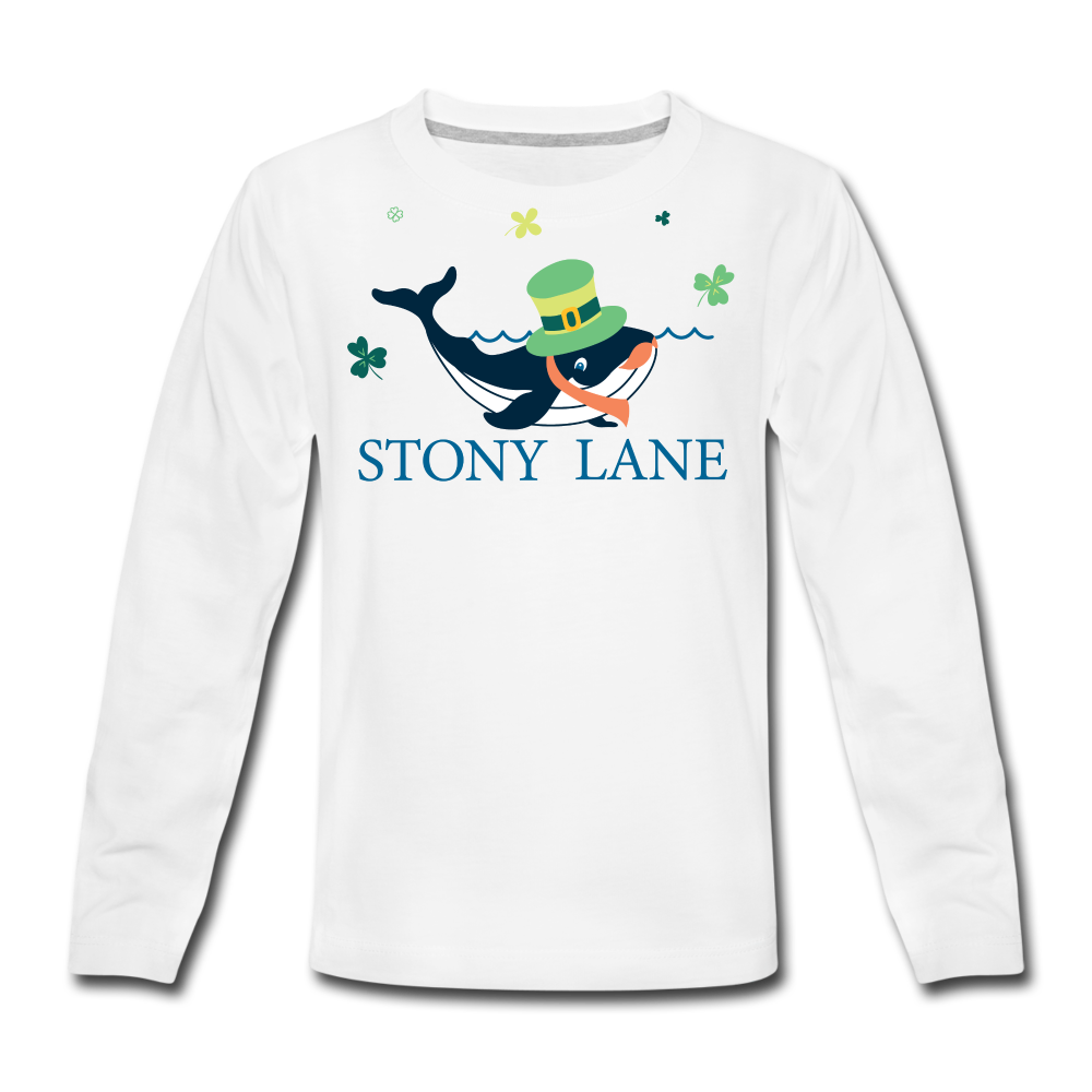 SL Kids' Premium Long Sleeve T-Shirt - white