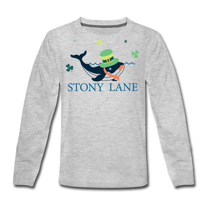 SL Kids' Premium Long Sleeve T-Shirt - heather gray