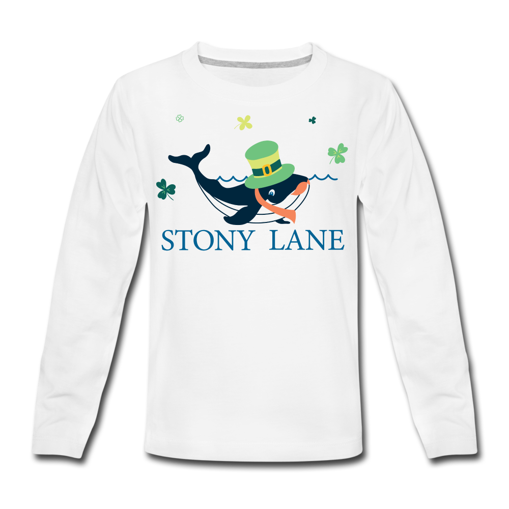 SL Kids' Premium Long Sleeve T-Shirt - white