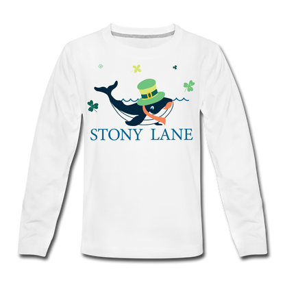 SL Kids' Premium Long Sleeve T-Shirt - white