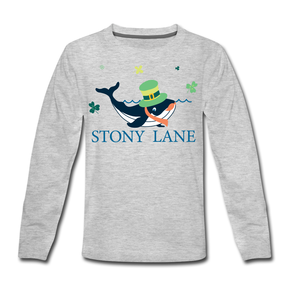 SL Kids' Premium Long Sleeve T-Shirt - heather gray