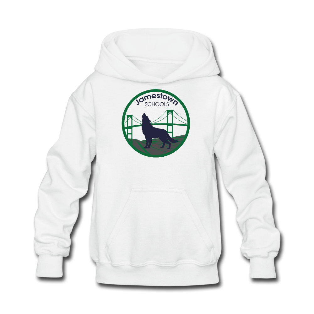 JS Kids' Hoodie - white