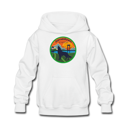 JS Kids' Hoodie - white