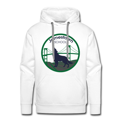 JS Men’s Premium Hoodie - white