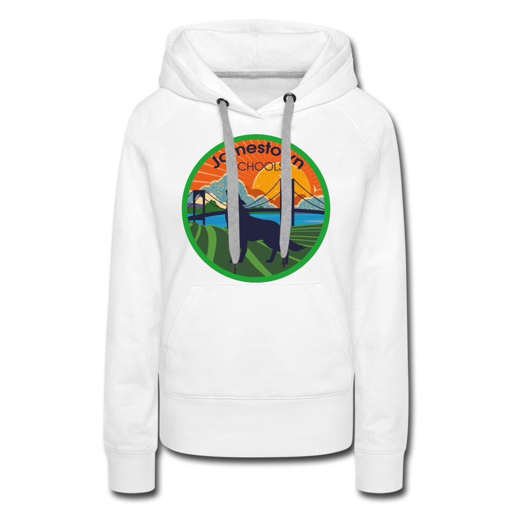 JS Women’s Premium Hoodie - white