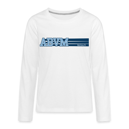 ABVM Kids' Premium Stripes Long Sleeve - white