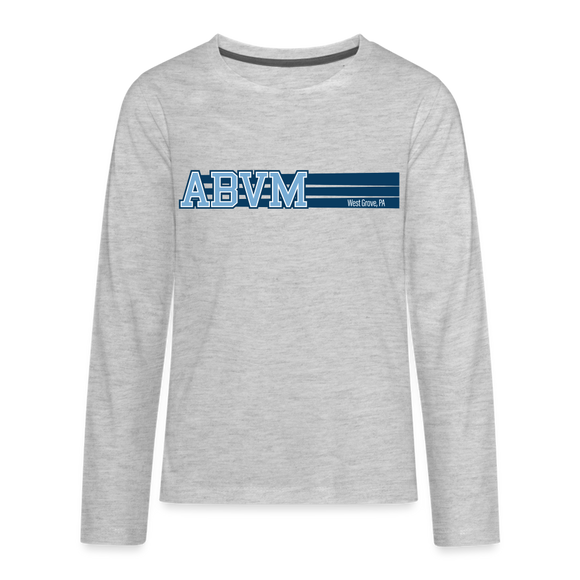 ABVM Kids' Premium Stripes Long Sleeve - heather gray
