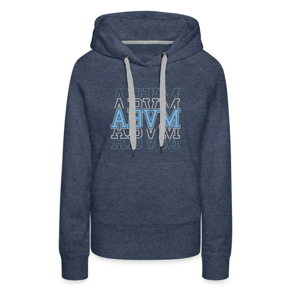 ABVM Women’s Echo Favorite Hoodie - heather denim