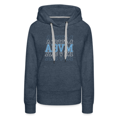 ABVM Women’s Echo Favorite Hoodie - heather denim