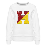 Haverford Women’s Distressed Crew - white