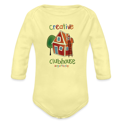 CC Organic Baby Bodysuit - washed yellow