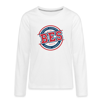 BES Circle Up Long Sleeve - white