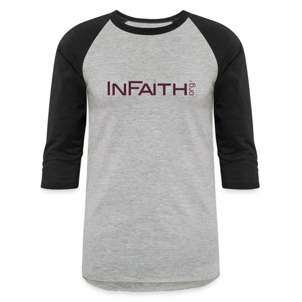 INF Baseball T-Shirt - heather gray/black