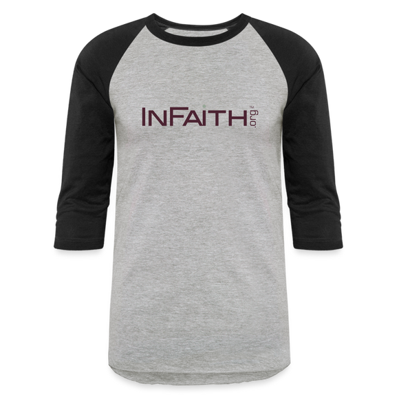 INF Baseball T-Shirt - heather gray/black