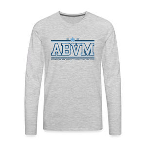 ABVM 100th logo Premium Long Sleeve - heather gray