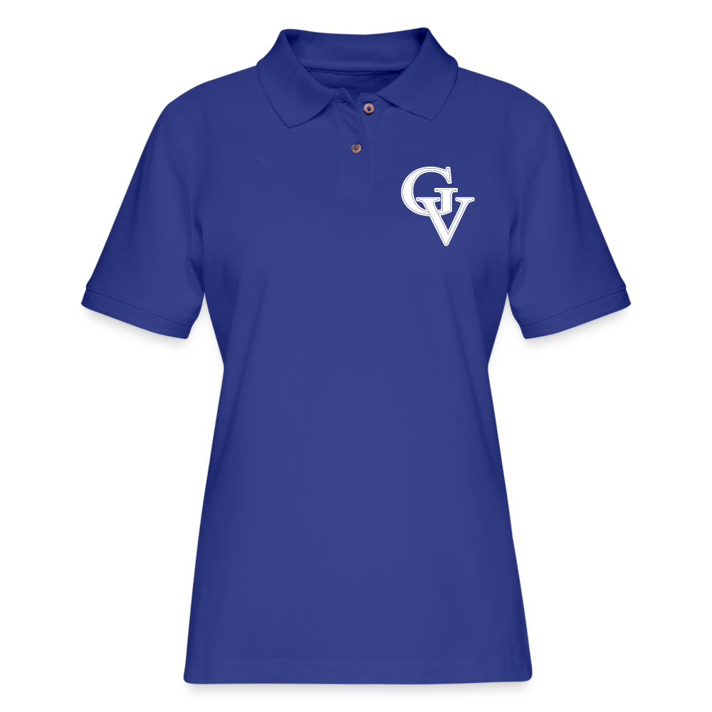 GV Women's Pique Polo Shirt - royal blue