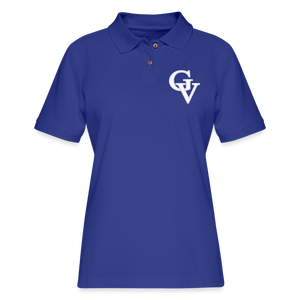 GV Women's Pique Polo Shirt - royal blue