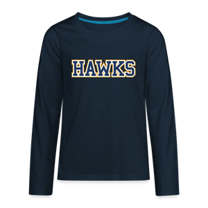 HT HAWKS Kids' Long Sleeve - deep navy